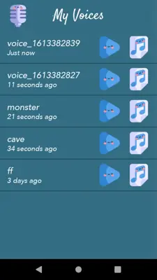 Funny Voice Changer android App screenshot 3